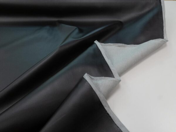 Stoff Lederimitat uni schwarz – Bild 3