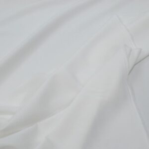 Stoff Stretch Twill uni Star White