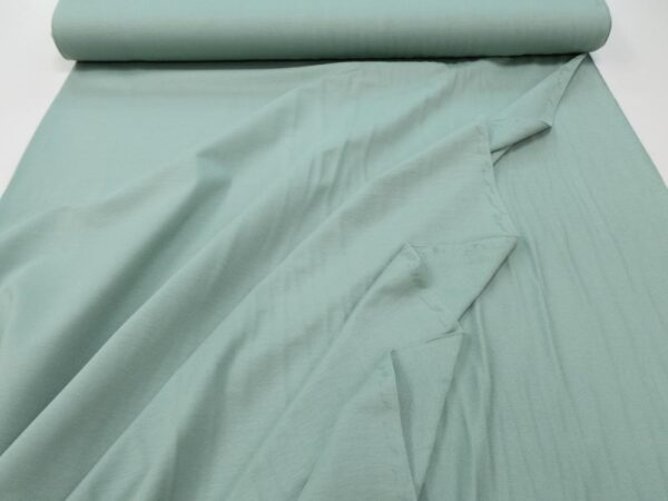 Stoff French Terry uni mintgrün – Bild 3