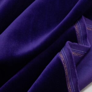 Stoff Samt Baumwolle violett indigo