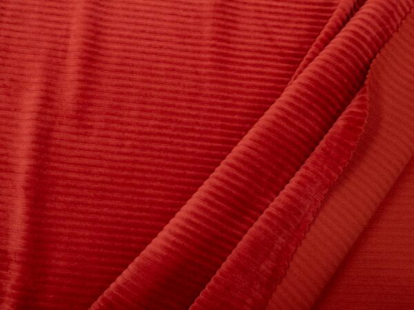 Stoff Jersey Cotton Cord Aura Orange (Rippenjersey)