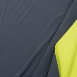 Stoff Softshell zweifarbig grau-giftgrün