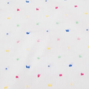 Stoff BW Dobby Punkte multicolor