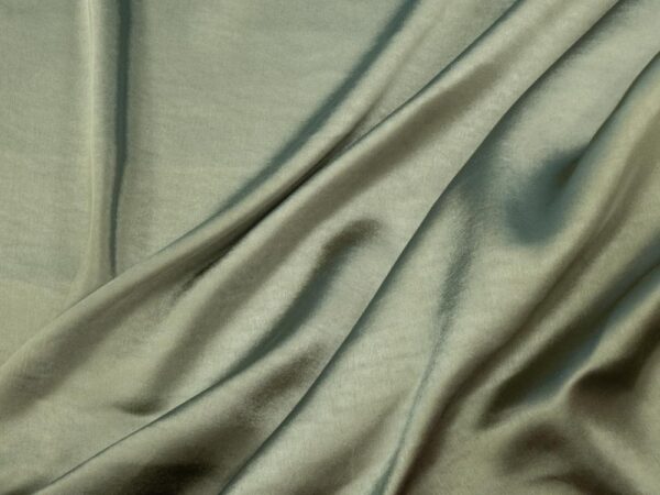 Stoff PES Satin Stretch OIL GREEN – Bild 2