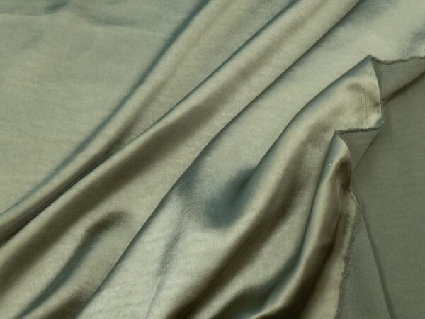 Stoff PES Satin Stretch OIL GREEN – Bild 3