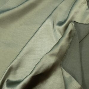 Stoff PES Satin Stretch OIL GREEN