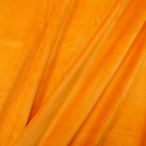 Stoff Nickiplüsch Flame orange