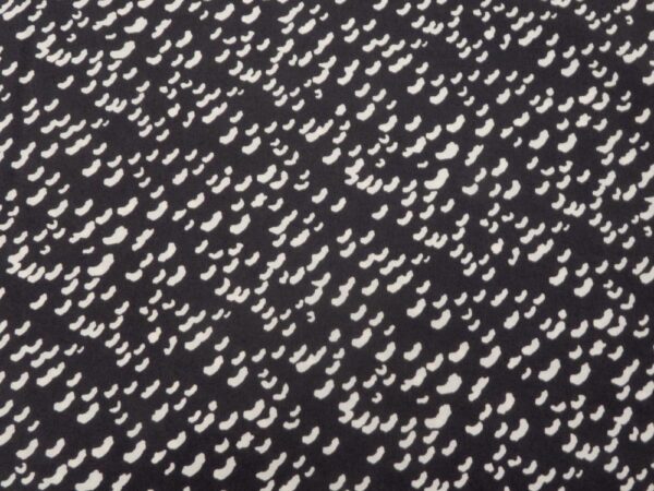 Stoff Viskose Druck grau-creme Wolken