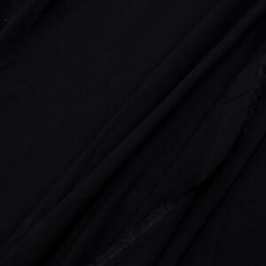 Stoff Viskose Stretch Popeline schwarz