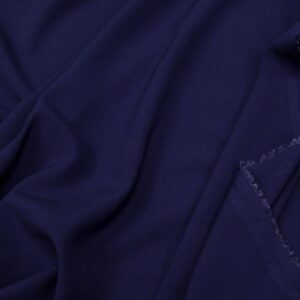 Stoff Viskose Stretch Popeline dunkelblau