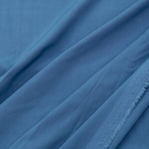 Stoff elastic Viskose Popeline Bluestone