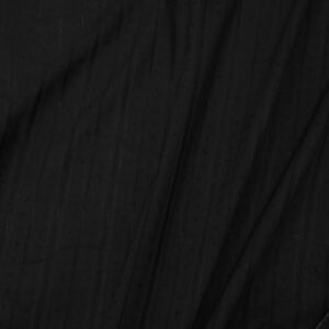 Stoff Dobby Voile schwarz