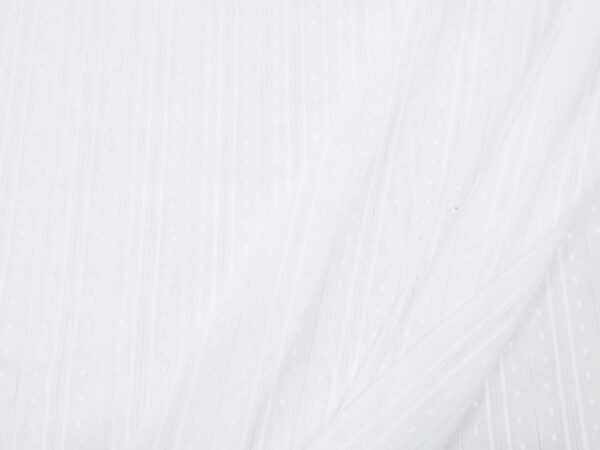 Stoff Dobby Voile weiss