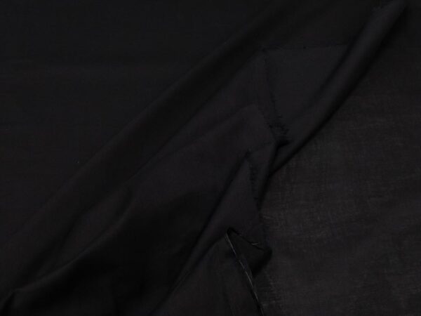 Stoff Voile Baumwoole schwarz – Bild 2