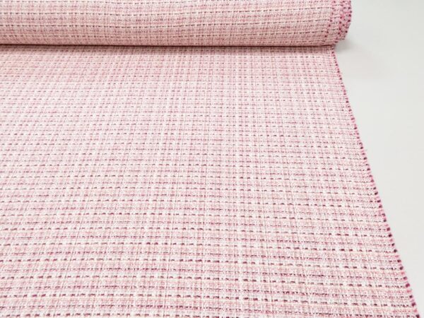 Stoff Boucle Chanel rosa – Bild 3