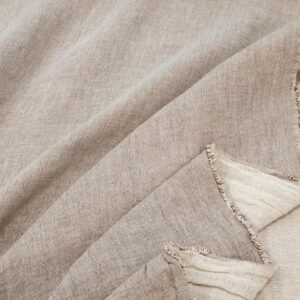 Stoff Vintage Gauze cocoa creme