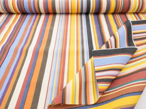 Stoff Storenstoff ausgerüstet Multicolor gelb-blau-braun – Bild 3