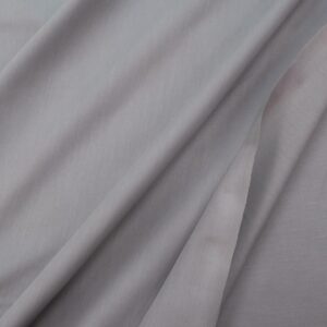 Stoff Bio Satin glatt Platin