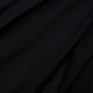 Stoff Bio Satin glatt schwarz