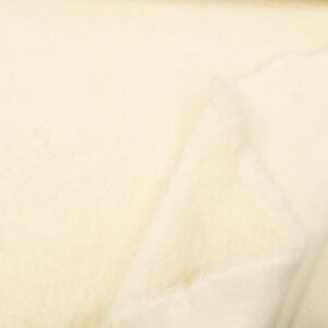 Stoff BIO Wool Plush - Ecru