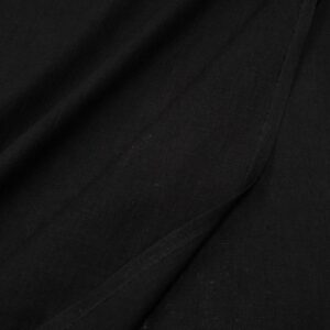 Stoff Leinen Stoff- Schwarz