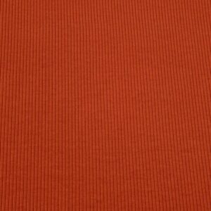 Stoff BIO RIB 2x1 Bündchen Blood Orange