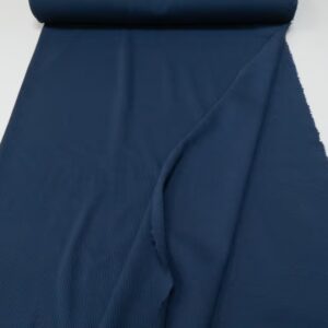 Stoff BIO RIB 2x1 Bündchen Denim Blue