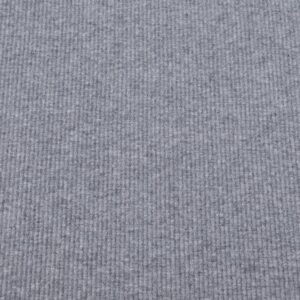 Stoff BIO RIB 2x1 Bündchen Grau meliert- dunkel