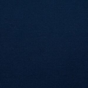 Stoff BIO RIB 2x1 Bündchen Navy hell
