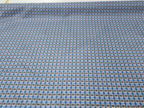 Stoff Grate Gemini Water repellent (GRS) - Karel Martens - blaubraun – Bild 3