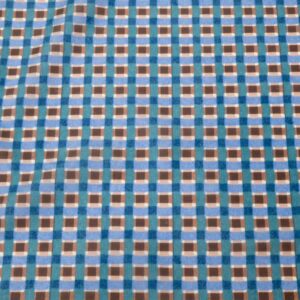 Stoff Grate Gemini Water repellent (GRS) - Karel Martens - blaubraun