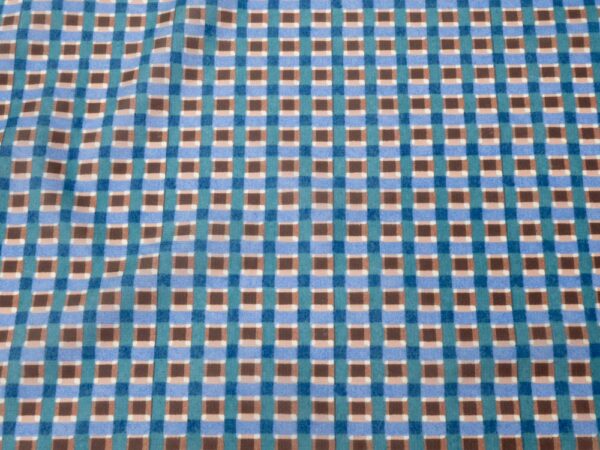 Stoff Grate Gemini Water repellent (GRS) - Karel Martens - blaubraun