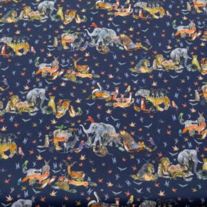 Stoff Jungle Crumble Tana Lawn  Cotton  - Brian Wildsmith Collcetion