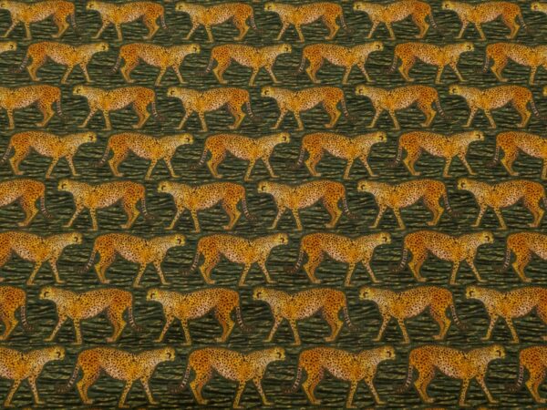 Stoff Meet the Cheetahs Tana Organic GOTS Cotton  - Brian Wildsmith Collection