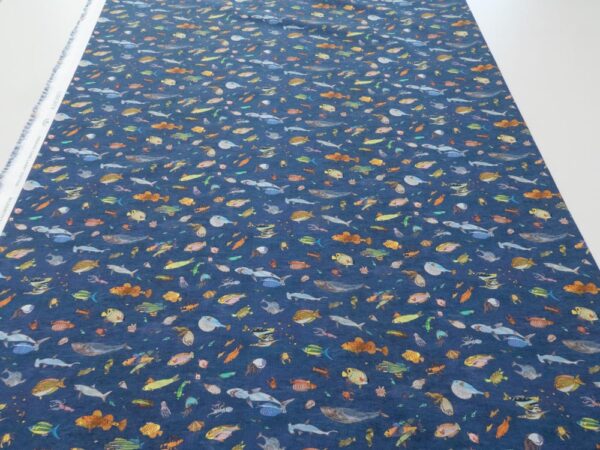 Stoff Brian's  Aquarium Tana Organic GOTS Cotton  - Brian Wildsmith Collection – Bild 3