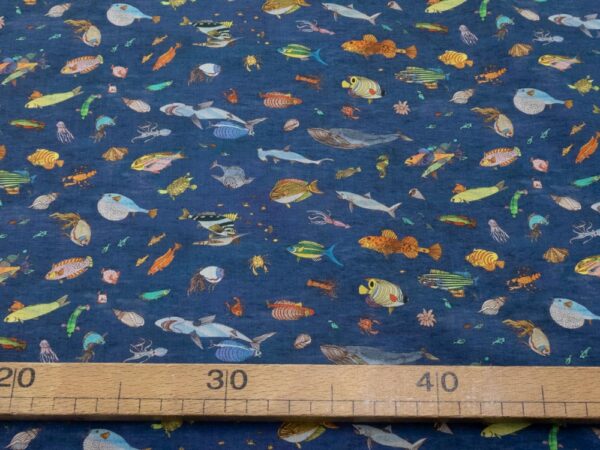 Stoff Brian's  Aquarium Tana Organic GOTS Cotton  - Brian Wildsmith Collection – Bild 4