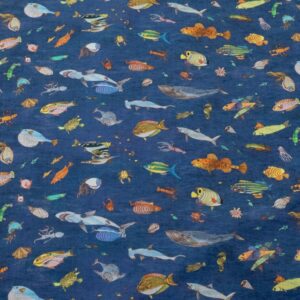 Stoff Brian's  Aquarium Tana Organic GOTS Cotton  - Brian Wildsmith Collection