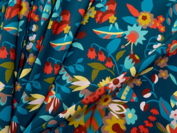 Stoff Floral Ballet C Kensington Crepe de Chine – Bild 2