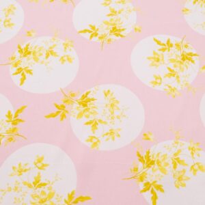 Stoff Posey Polka Kensington Crepe de Chine Pink Dolphin