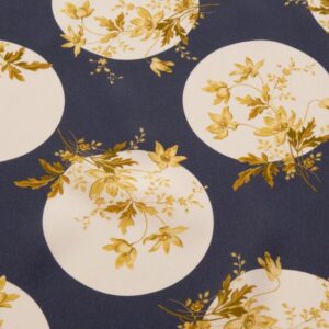 Stoff Posey Polka Kensington Crepe de Chine grau