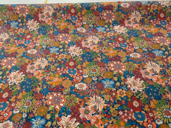 Stoff Rainbow Liberty Kensington Crepe de Chine blau-grün-orange – Bild 3