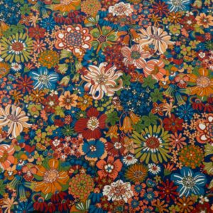 Stoff Rainbow Liberty Kensington Crepe de Chine blau-grün-orange