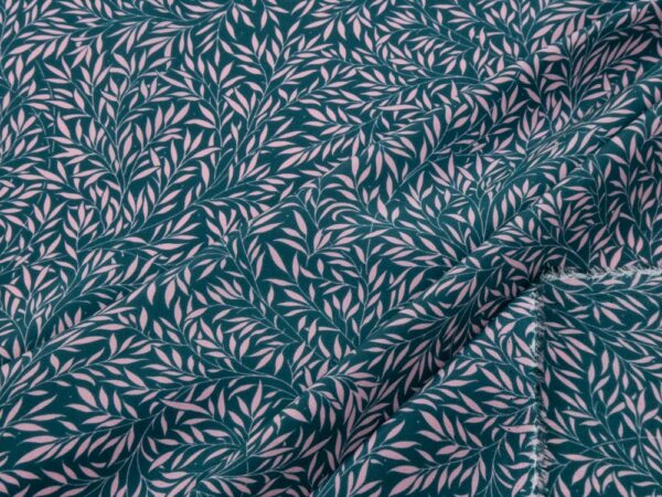 Stoff Willow Wood Kensington Crepe de Chine petrol-rosa