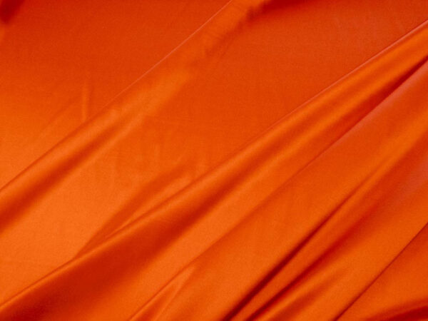 Stoff plain Dyed Belgravia Silk Satin dunkelorange