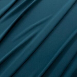 Stoff plain Dyed Kensington Crepe de Chine Silk Malachite