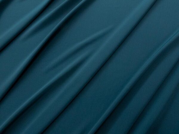 Stoff plain Dyed Kensington Crepe de Chine Silk Malachite