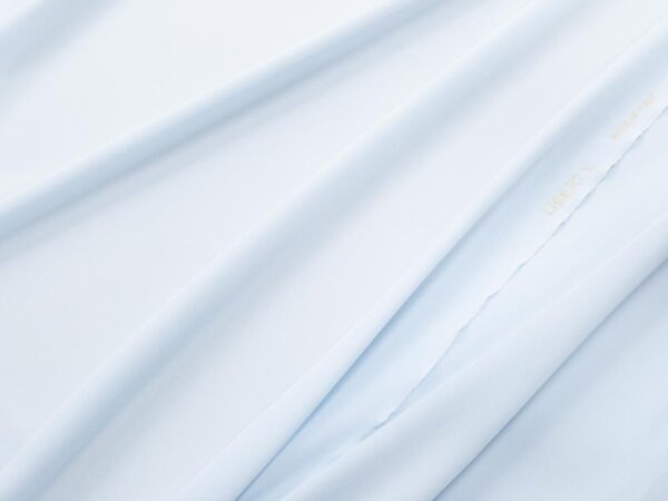 Stoff plain Dyed Kensington Crepe de Chine Silk Ice Blue – Bild 2