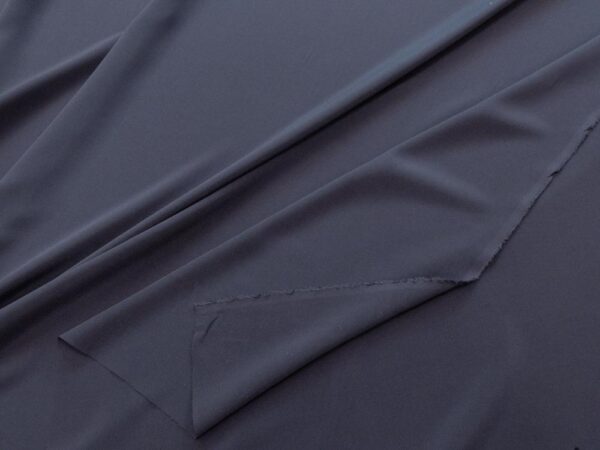 Stoff plain Dyed Kensington Crepe de Chine Silk Slate – Bild 2