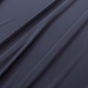 Stoff plain Dyed Kensington Crepe de Chine Silk Slate