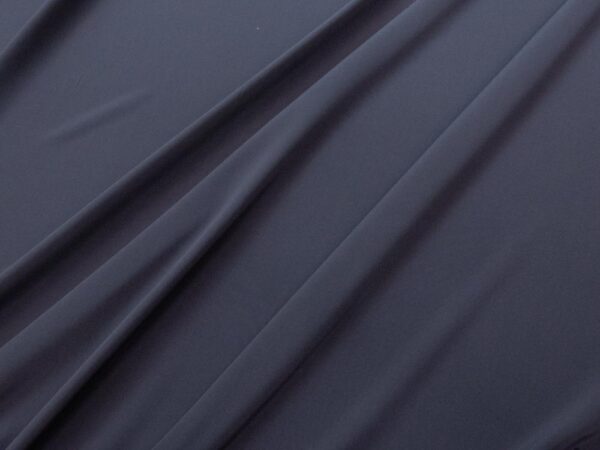 Stoff plain Dyed Kensington Crepe de Chine Silk Slate